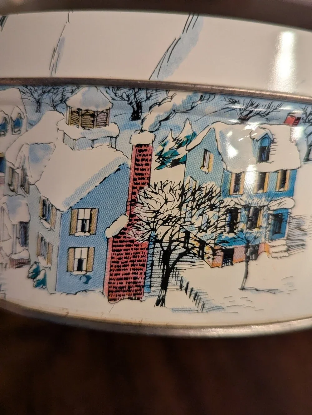 Vntg 1979 Sesame Street Winter Sleigh Ride Tin